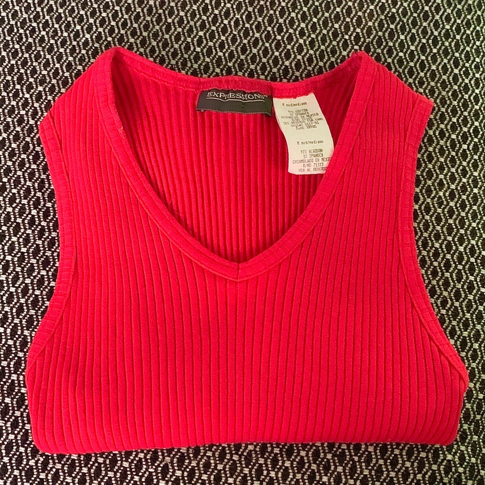 Red Vest Tank Top